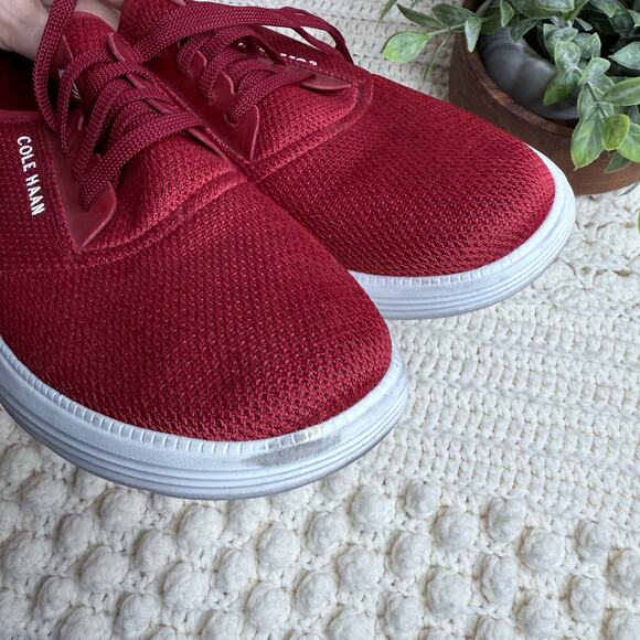 COLE HAAN Men's 8.5 M Generation GRANDSPORT Stitchlite Sneaker Shoe Red White - Picture 9 of 11